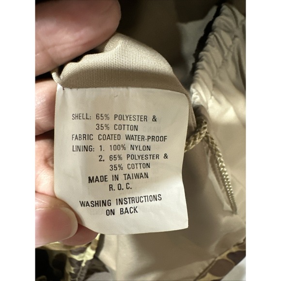 Vintage GameHide RWH-1 3G Foursquare Camo Waterproof Hunting Jacket Men's Size M - Picture 10 of 16